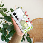 Mini Dino Customize Transparent Silicon Case For Vivo V40e 5G