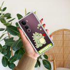 Mini Dino Customize Transparent Silicon Case For Vivo V40 5G