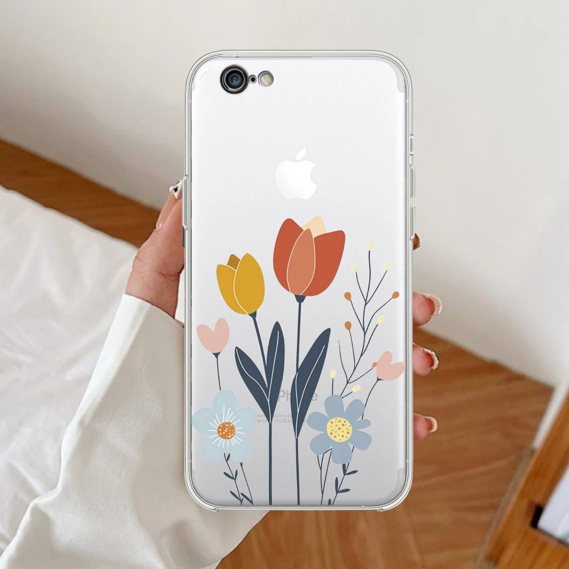 Minimal Flora Transparent Silicon Case For iPhone 7 / iPhone 8 / iPhone Se 2020