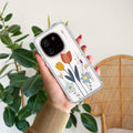Minimal Flora Transparent Silicon Case For iQOO 12 5G