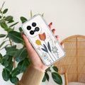 Minimal Flora Transparent Silicon Case For iQOO 13 5G