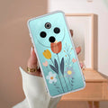 Minimal Flora Transparent Silicon Case For iQOO Z10 5G