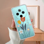 Minimal Flora Transparent Silicon Case For iQOO Z10 5G