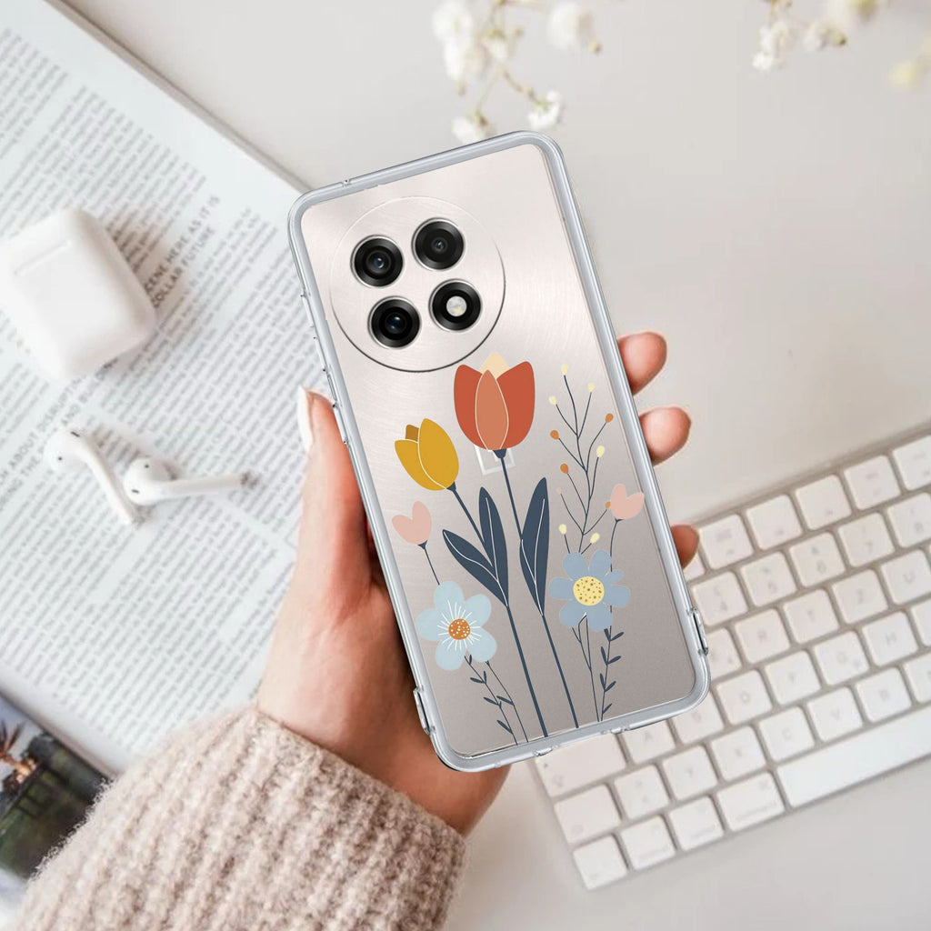Minimal Flora Anti Yellow Case For OnePlus 13R 5G