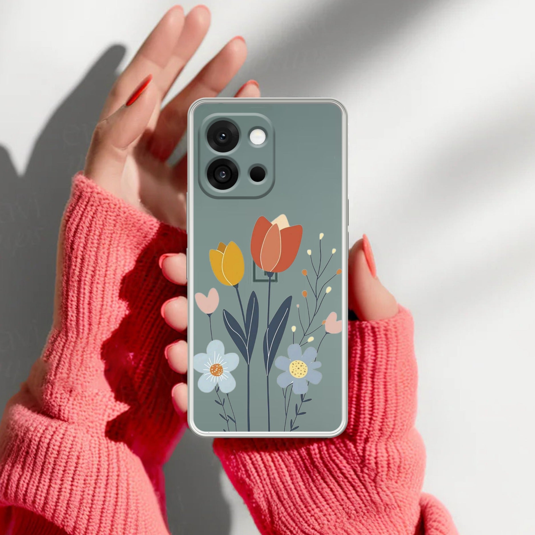 Minimal Flora Anti Yellow Case For OnePlus 13s 5G
