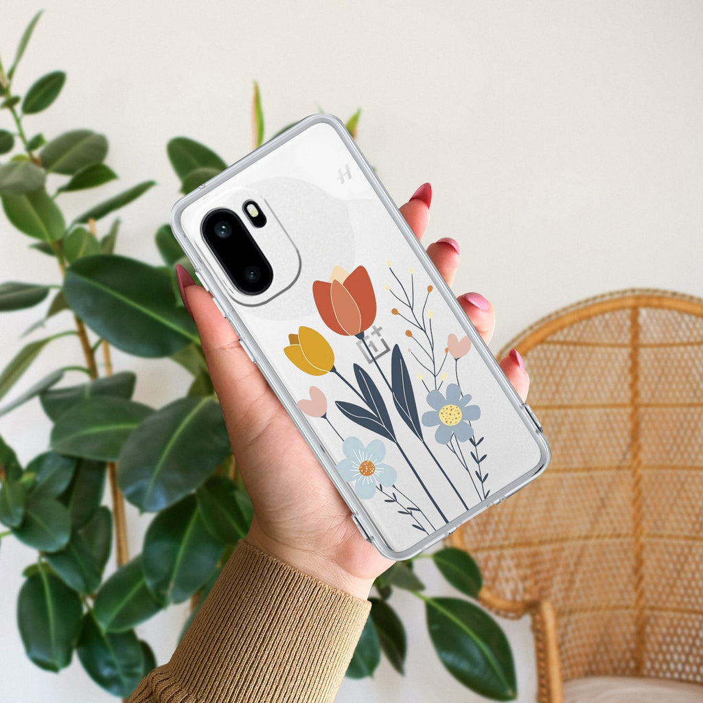 Minimal Flora Anti Yellow Case For OnePlus 15R 5G