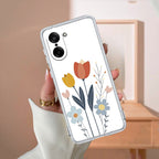 Minimal Flora Transparent Silicon Case For OnePlus Nord CE5 5G