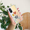Minimal Flora Transparent Silicon Case For Oppo F23 5G