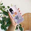 Minimal Flora Transparent Silicon Case For Oppo F17