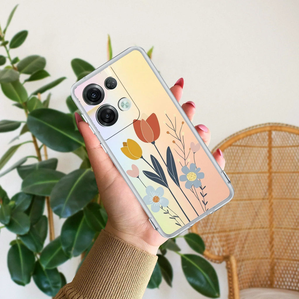 Minimal Flora Anti Yellow Case For Oppo Reno 8 Pro 5G