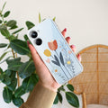 Minimal Flora Transparent Silicon Case For Realme 10 Pro 5G