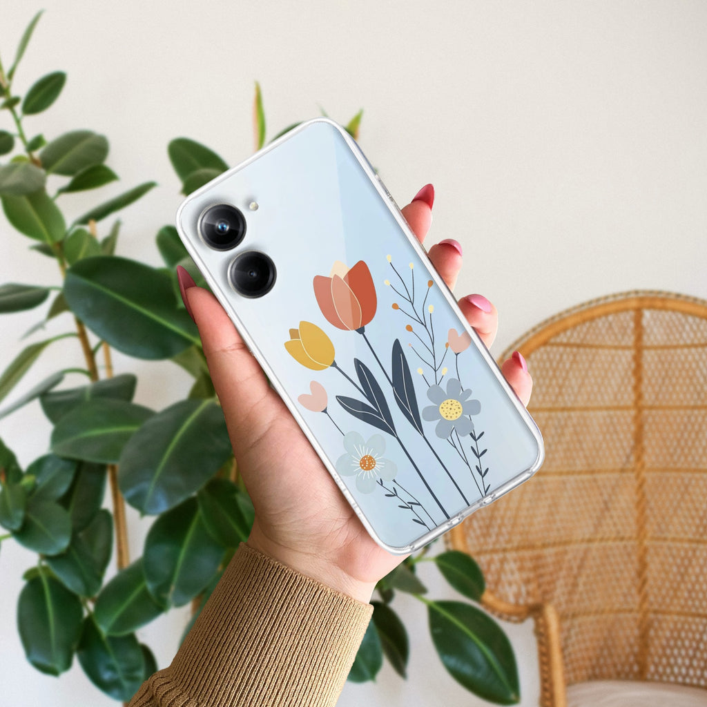 Minimal Flora Anti Yelllow Case For Realme 10 Pro 5G