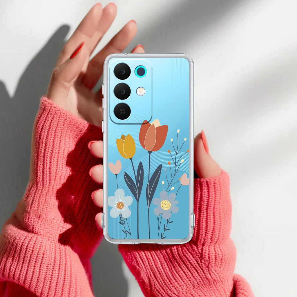 Minimal Flora Anti Yelllow Case For Realme 15X 5G