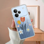 Minimal Flora Transparent Silicon Case For Realme/Narzo