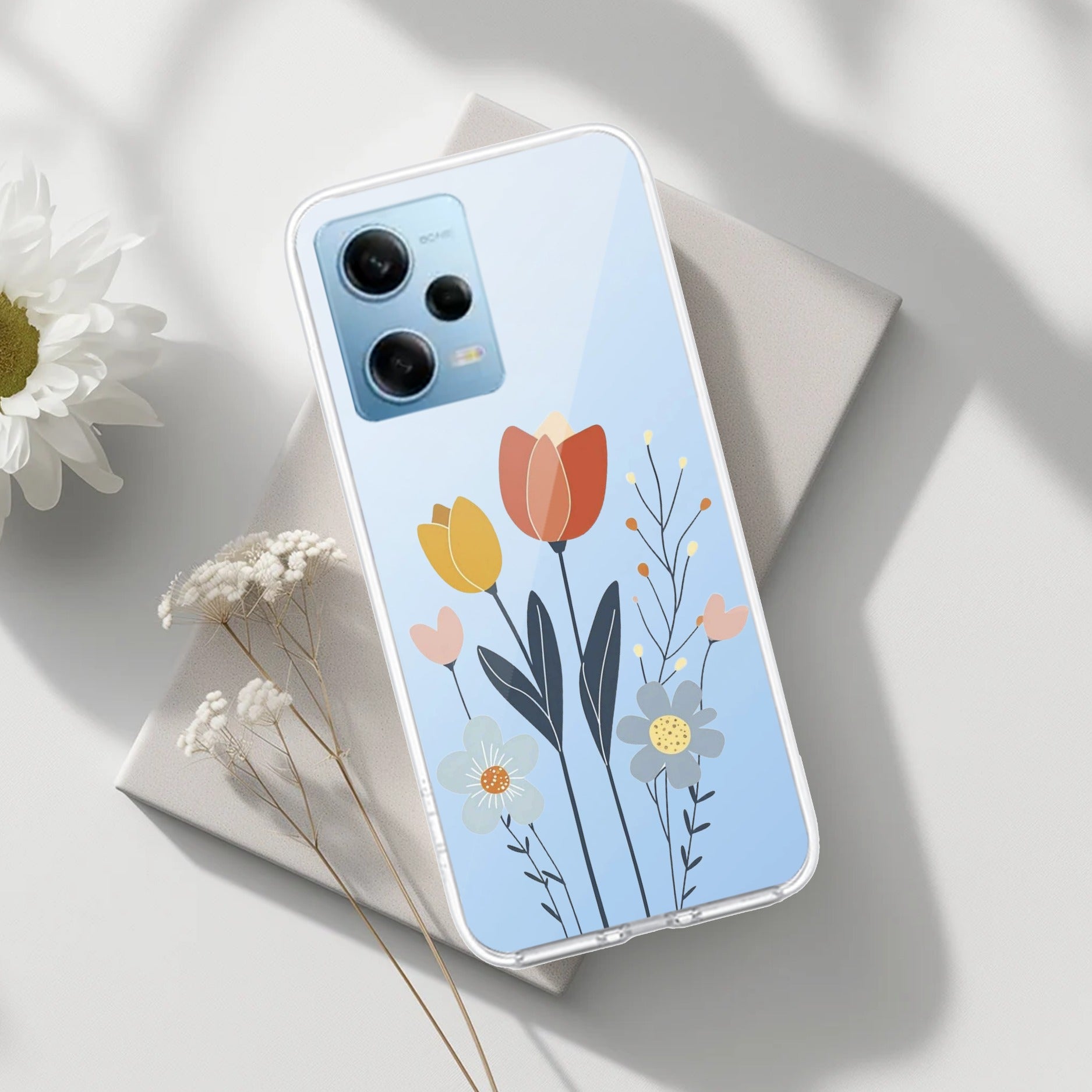 Minimal Flora Transparent Silicon Case For Redmi Note 11 Pro / Redmi Note 11 Pro Plus 5G