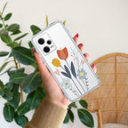 Minimal Flora Transparent Silicon Case For Redmi Note 12 4G