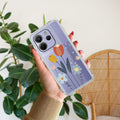 Minimal Flora Transparent Silicon Case For Redmi 10 Prime
