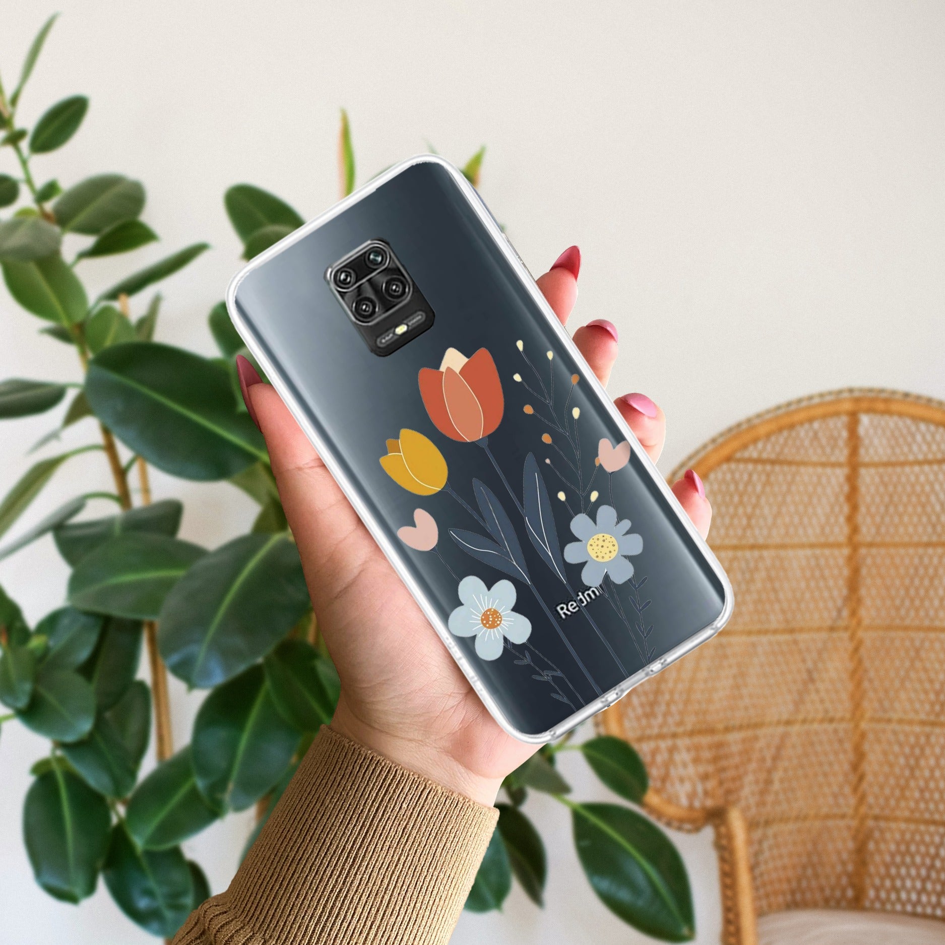 Minimal Flora Anti Yellow Case For Redmi Note 9 Pro