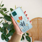 Minimal Flora Transparent Silicon Case For Samsung Galaxy S24 5G
