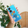 Minimal Flora Transparent Silicon Case For Vivo X90 Pro 5G