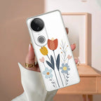 Minimal Flora Transparent Silicon Case For Vivo Y18 / Y18i