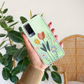 Minimal Flora Transparent Silicon Case For Vivo Y22
