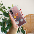 Minimal Flora Transparent Silicon Case For Vivo Y73