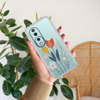 Minimal Flora Transparent Silicon Case For Vivo V27 5G / Vivo V27 Pro 5G