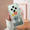 Minimal Flora Transparent Silicon Case For Vivo X200 5G
