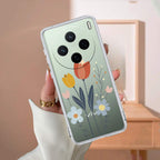 Minimal Flora Transparent Silicon Case For Vivo