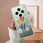 Minimal Flora Transparent Silicon Case For Vivo