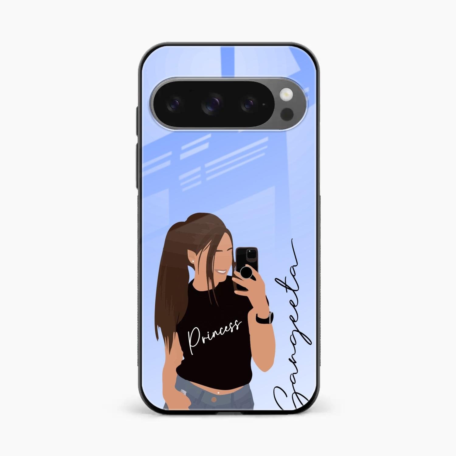 Mobile Girl Glass Case Cover For Google Pixel 10 Pro XL