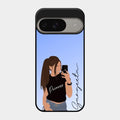 Mobile Girl Glass Case Cover For Google Pixel 9 5G