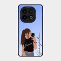 Mobile Girl Glass Case Cover For Iqoo 13 5G