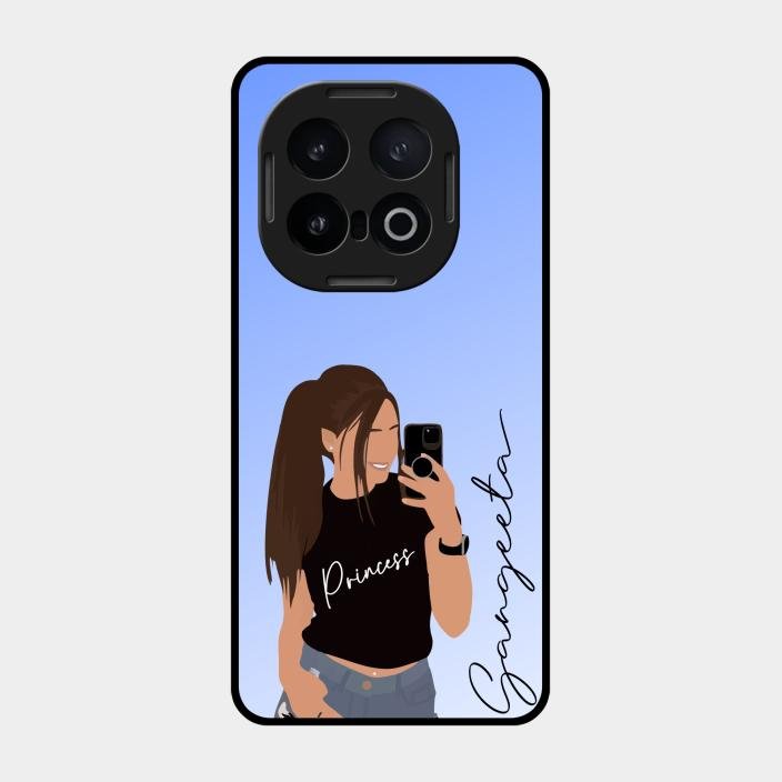 Mobile Girl Glass Case Cover For Iqoo 13 5G