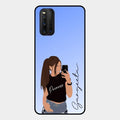 Mobile Girl Glass Case Cover For Iqoo 3 5G