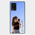 Mobile Girl Glass Case Cover For Iqoo 7 Legend 5G