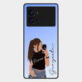 Mobile Girl Glass Case Cover For Iqoo 9 Pro 5G