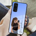 Mobile Girl Glass Case For iQOO - ShopOnCliQ