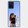 Mobile Girl Glass Case Cover For Iqoo Z6 5G