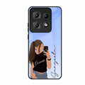 Mobile Girl Glass Case Cover For Motorola Edge 50 Pro