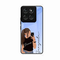 Mobile Girl Glass Case Cover For Motorola G67 Power 5G