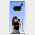 Mobile Girl Glass Case Cover For Nothing Phone 2A Plus