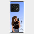 Mobile Girl Glass Case Cover For Oneplus 10 Pro 5G