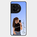 Mobile Girl Glass Case Cover For Oneplus 11R 5G