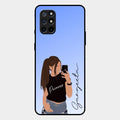 Mobile Girl Glass Case Cover For Oneplus 8T