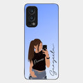 Mobile Girl Glass Case Cover For Oneplus Nord 2 5G