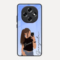 Mobile Girl Glass Case Cover For Oppo F31 Pro 5G