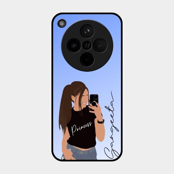Mobile Girl Glass Case Cover For Oppo Find X8 5G