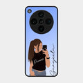 Mobile Girl Glass Case Cover For Oppo Find X8 Pro 5G